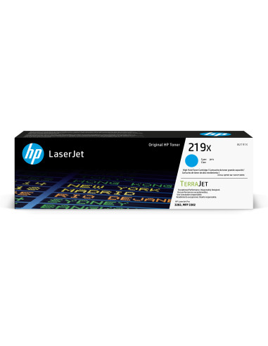 HP Cartuccia toner originale ad alta capacità LaserJet 219X ciano