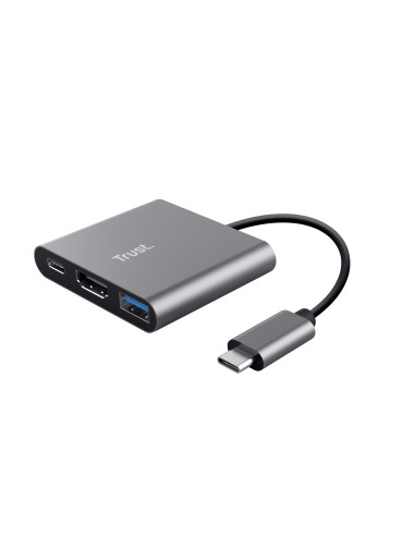 Trust Dalyx USB 3.2 Gen 1 (3.1 Gen 1) Type-C Alluminio, Nero