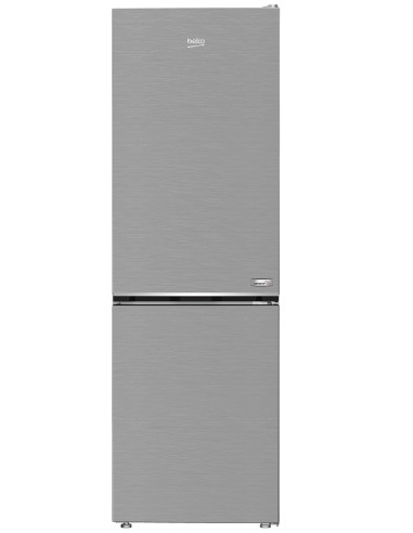 Beko Frigorifero Combi 1.80cm, Classe C, Total NF, Compressore ProSmart™Inverter, Metal Look, AeroFlow, HarvestFresh, 35 dBA