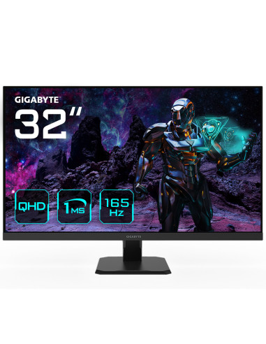 GIGABYTE GS32Q 31.5" Monitor da Gioco QHD - 2560 x 1440, 165Hz, 1ms, 300 cd m², FreeSync Premium, HDR Ready, HDMI 2.0,