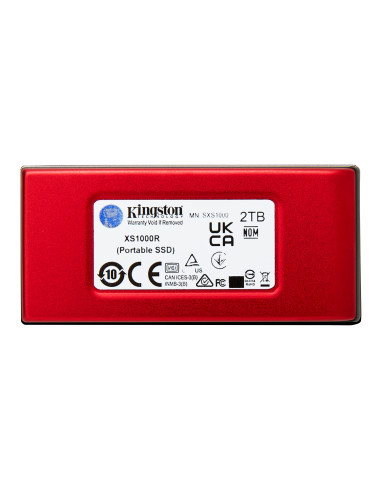 Kingston Technology 2TB SSD esterno XS1000 USB 3.2 Gen 2, Rosso