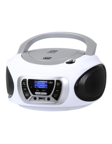 Trevi CMP 510 DAB Digitale 3 W DAB, DAB+, FM Bianco Riproduzione MP3