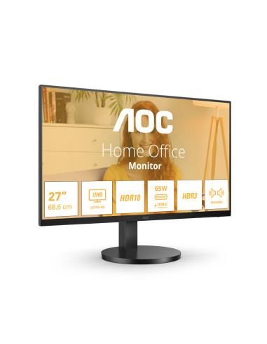 AOC B3 U27B3CF Monitor PC 68,6 cm (27") 3840 x 2160 Pixel 4K Ultra HD LCD Nero