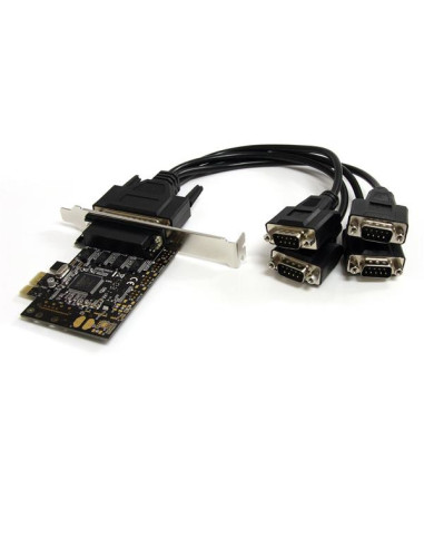 StarTech.com Scheda PCI Express seriale a 4 porte RS-232 con cavo di ripartizione