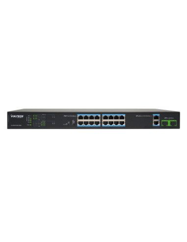 Vultech Security VS-POE2164GE-200W switch di rete Non gestito Fast Ethernet (10 100) Supporto Power over Ethernet (PoE) Nero