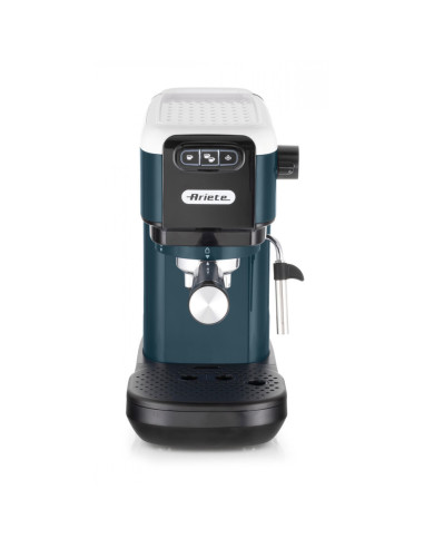 Ariete 1399 Macchina da caffè espresso Snow White, Per polvere e cialde ESE, 1300 W, Capacità 1,1L, 15 bar di pressione, Filtro