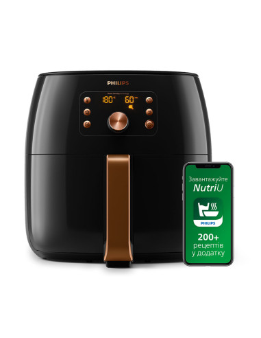 Philips Premium Smart Sensing XXL HD9867 90 Airfryer, 7.3L, Tec. Smart Sensing, App per ricette