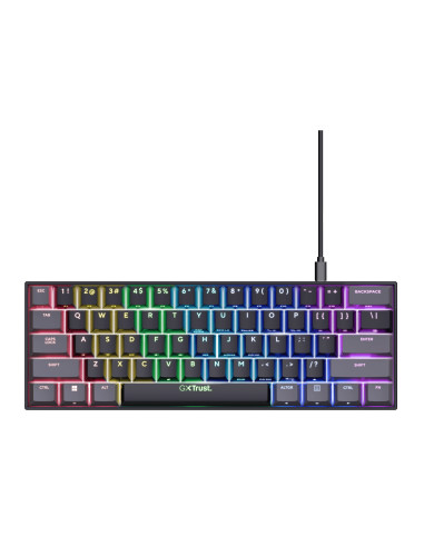 Trust GXT 867 Acira tastiera Gaming USB QWERTY Italiano Nero