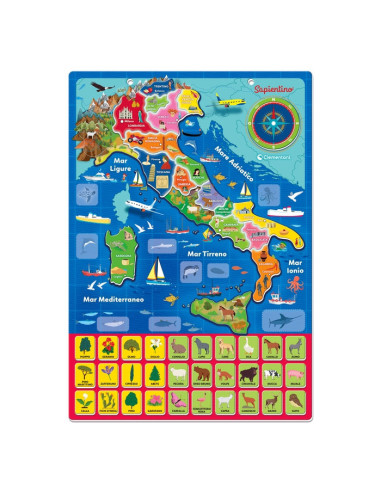 Clementoni Geo-puzzle magnetico Italia