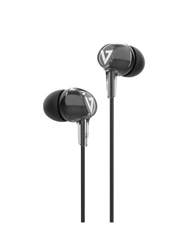 V7 HA220 cuffia e auricolare Cablato In-ear Chiamate Musica Sport Tutti i giorni Nero