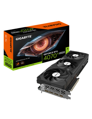 GIGABYTE GeForce RTX 4070 Ti SUPER WINDFORCE MAX OC Scheda Grafica - 16 GB GDDR6X, 256 bit, PCI-E 4.0, 2655 MHz Clock Core, 3 x