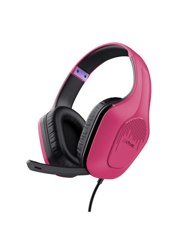 Trust GXT 415P Zirox Auricolare Cablato A Padiglione Gaming Rosa